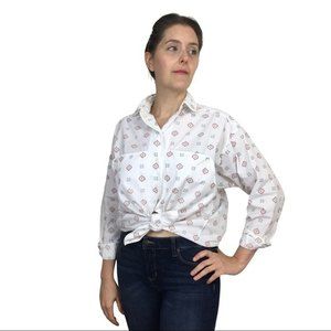 Vintage Liz Sport Southwestern Safari Shirt M